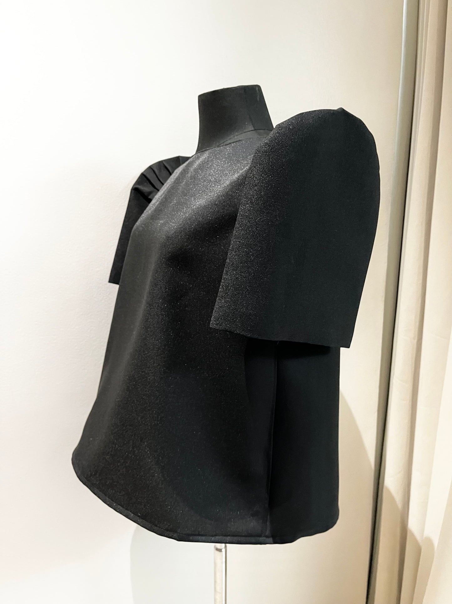 Filipiniana Daily Plus Size Trapeze in Midnight Black Italian Gazaar