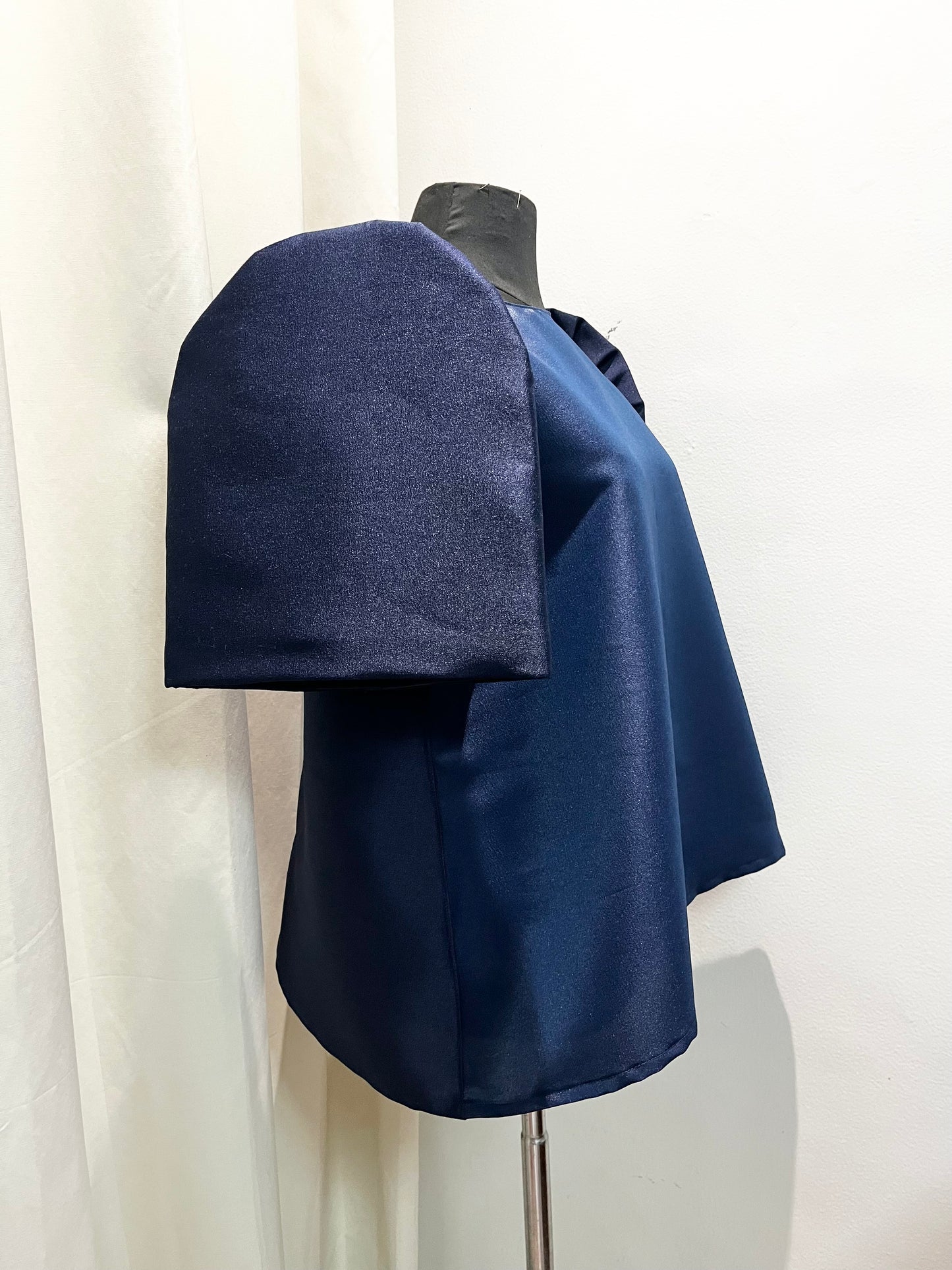 Filipiniana Daily Plus Size Trapeze Oversized in Navy Blue Italian Gazaar