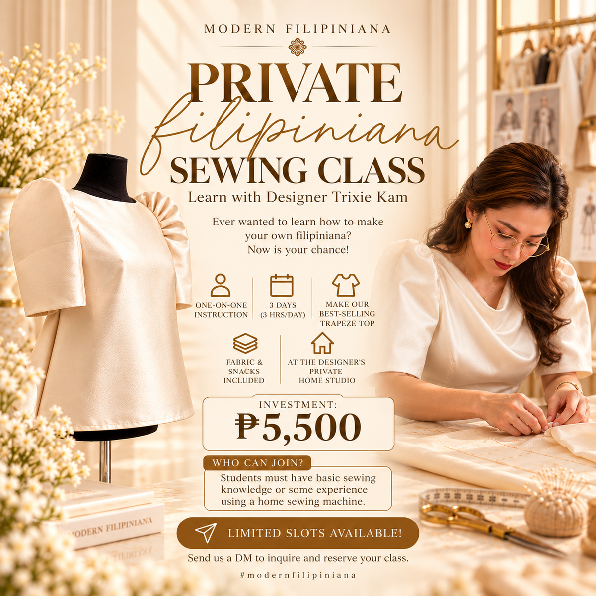 Basic filipiniana Trapeze – One-on-One Class