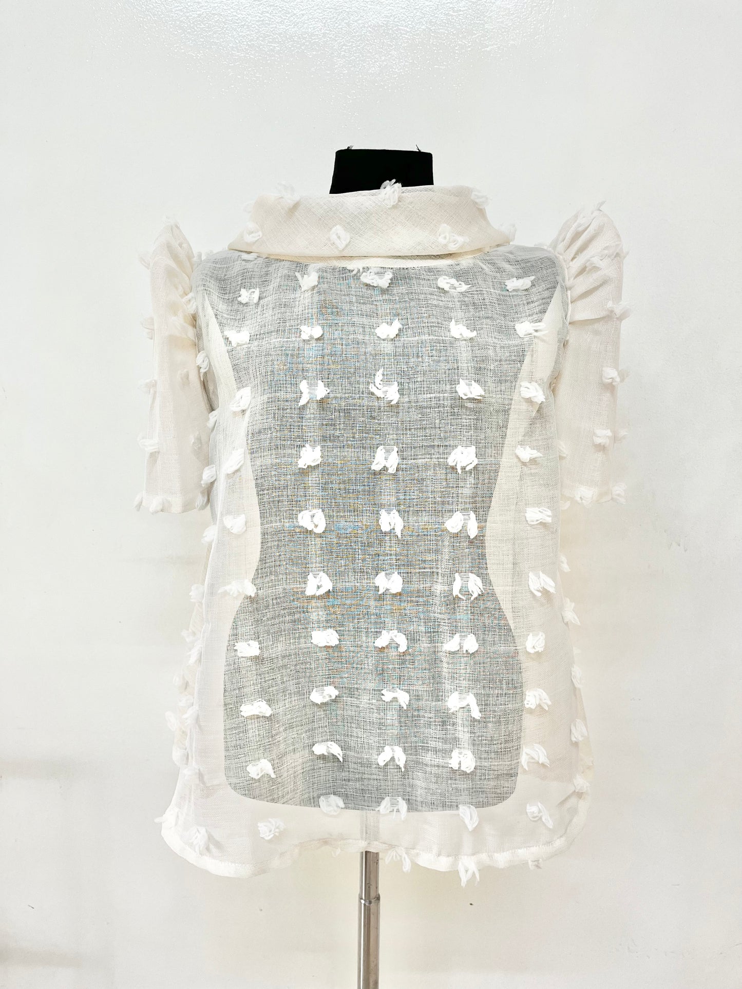 Habi Shawl Collar Modern Filipiniana Top