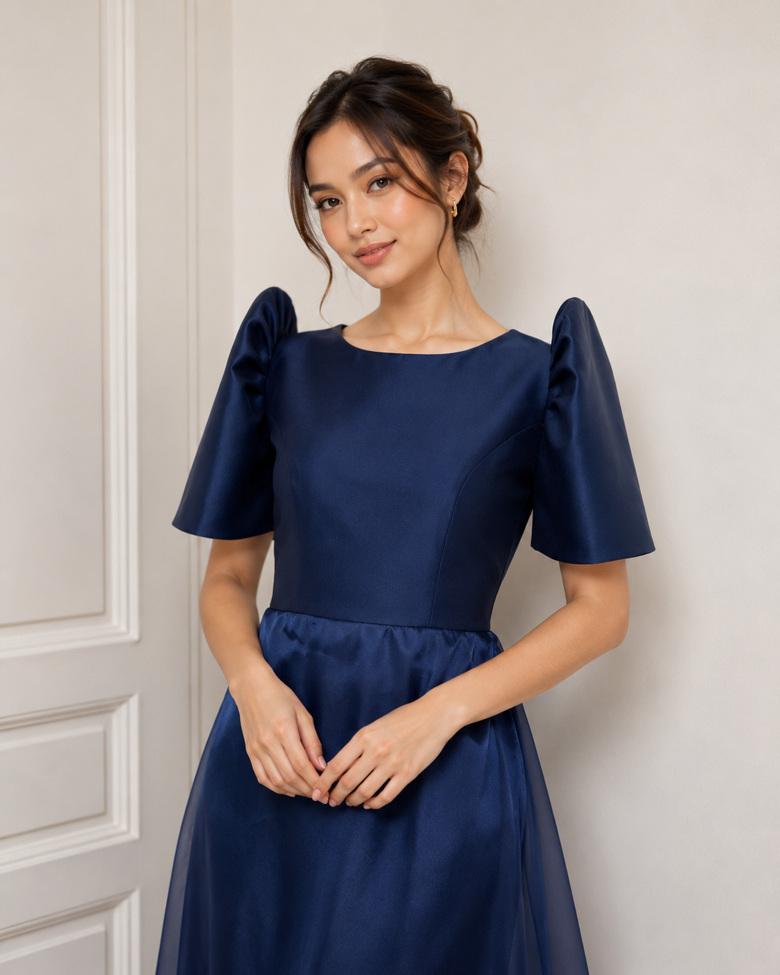 Risa Bateau Dress Navy