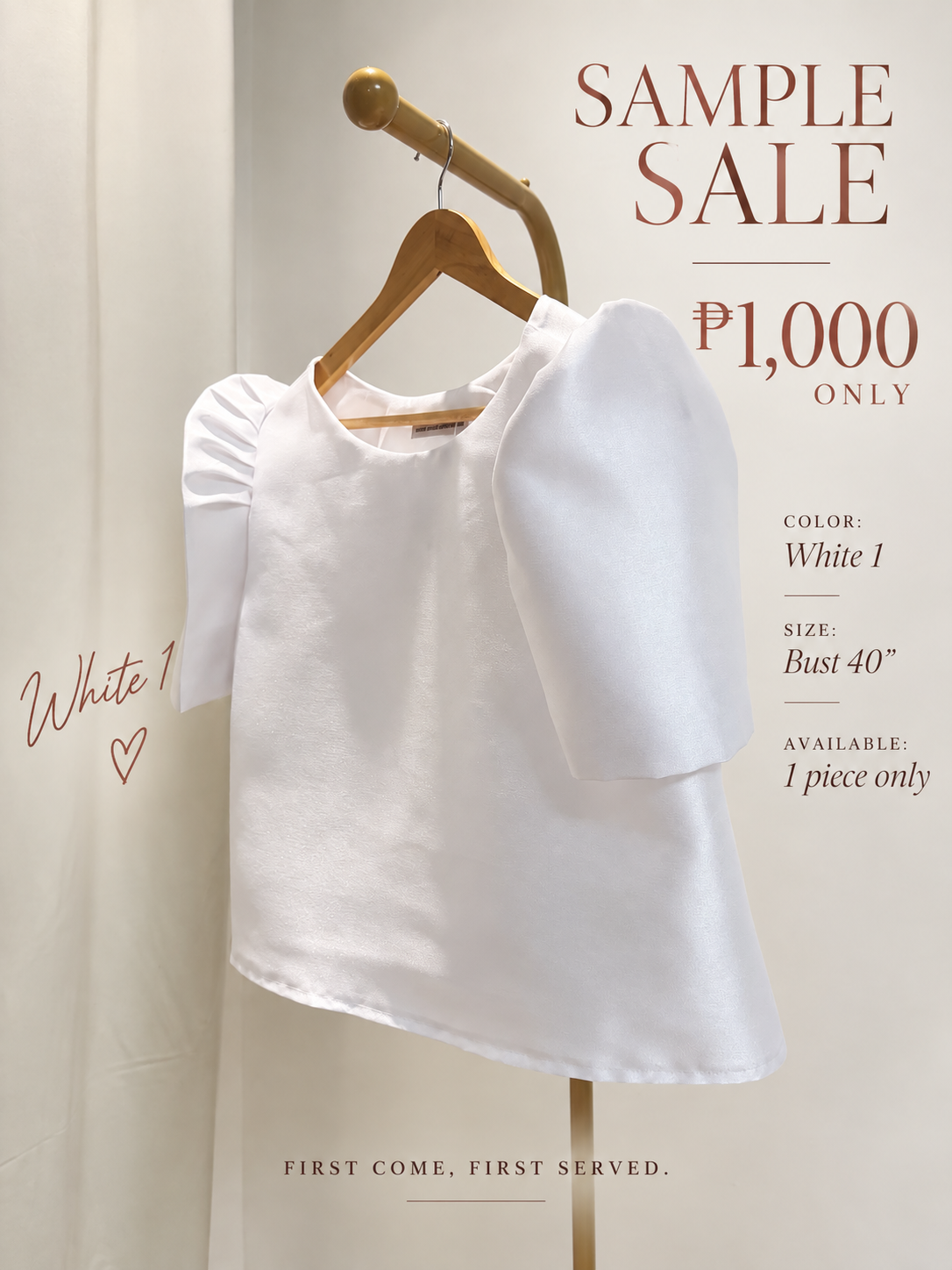 Sample Sale White Top
