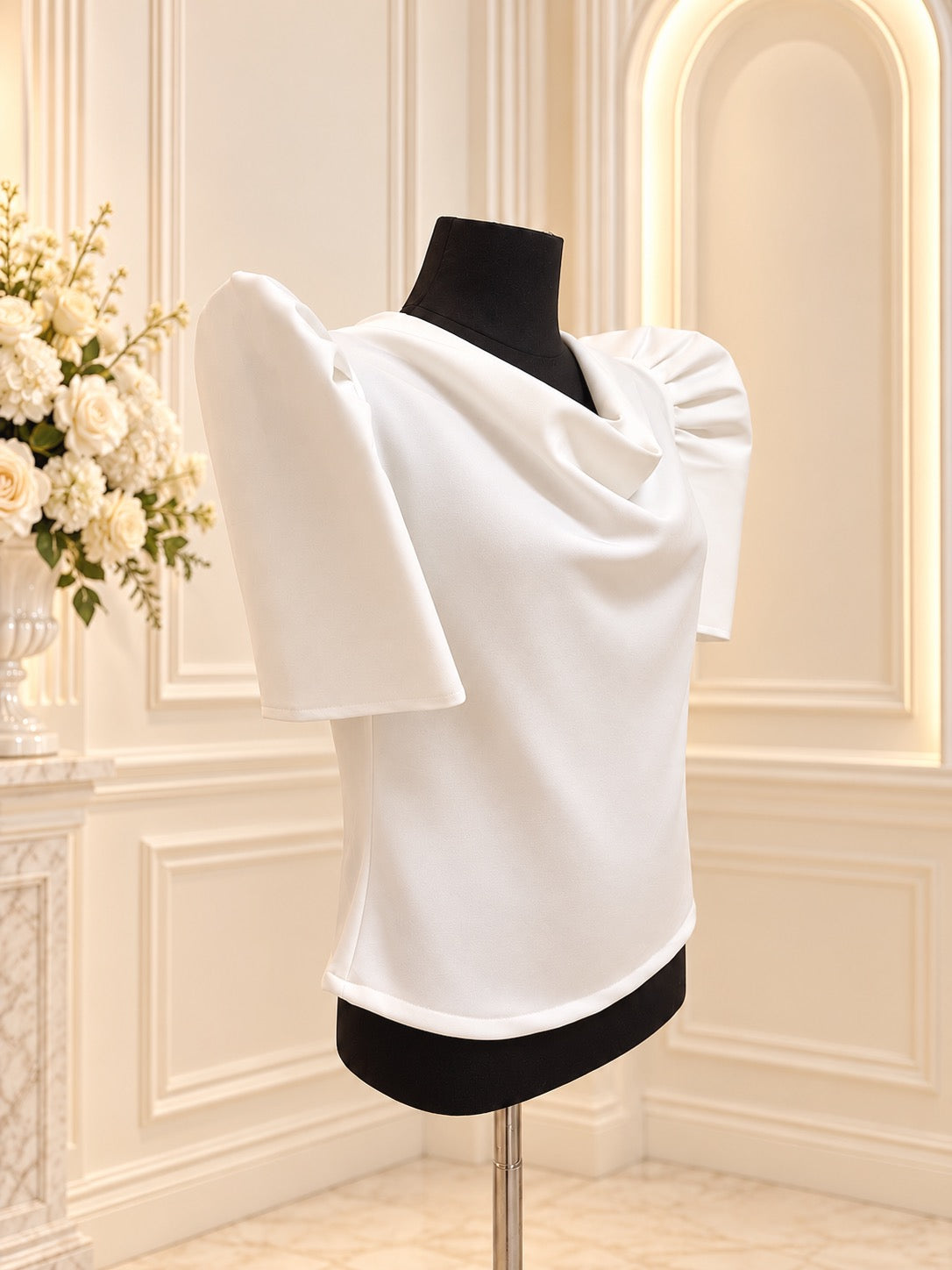Cowl Neck Filipiniana